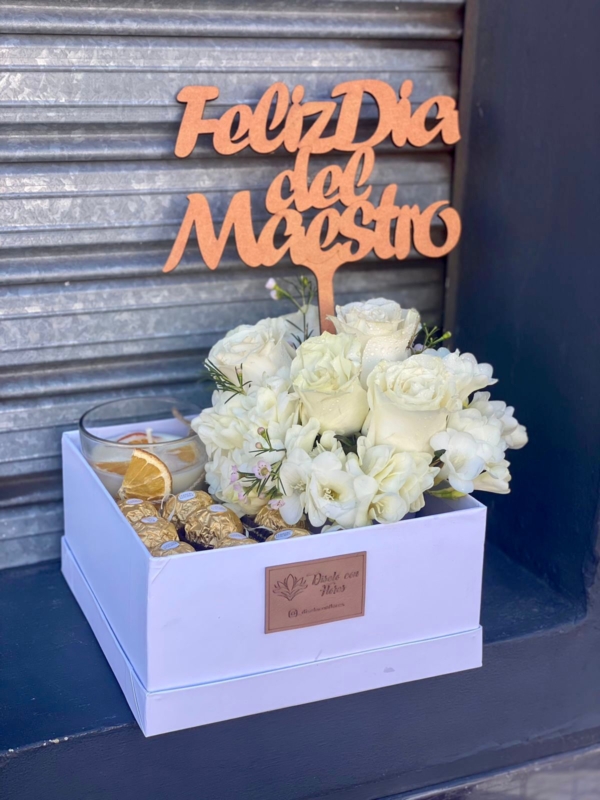Box Blanco Premium - Dia del Maestro