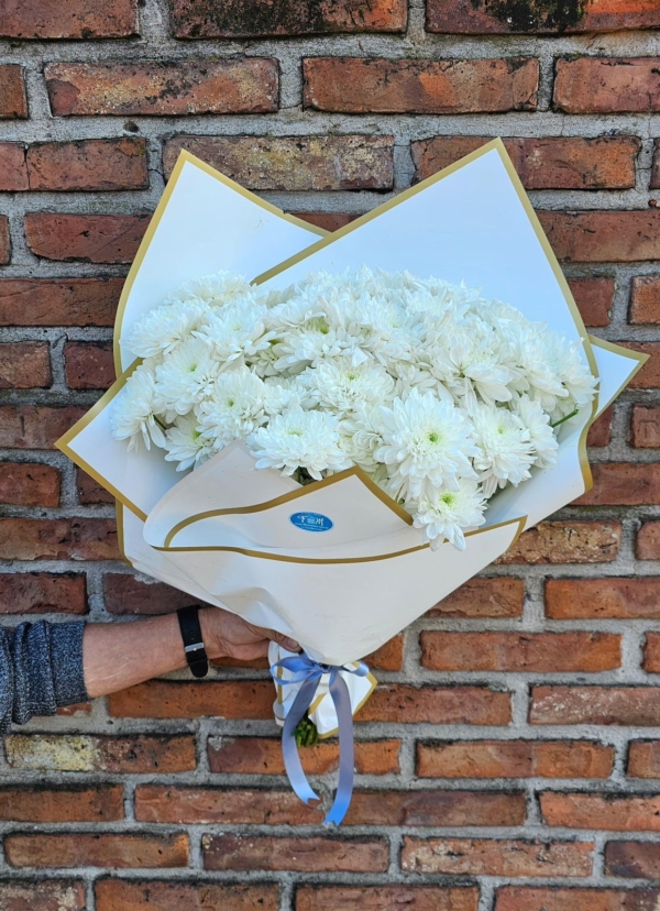 Ramo Funebre de Flores Blancas